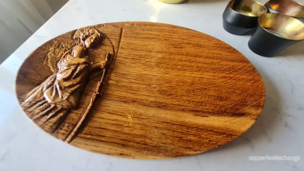 3D relief Sushi tallrikar i ek - Bild 3