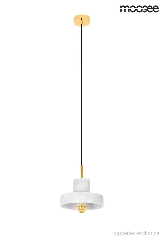 Taklampa MOOSEE – ARCO 20, vit/marmor Taklampa MOOSEE – ARCO 20, vit/marmor