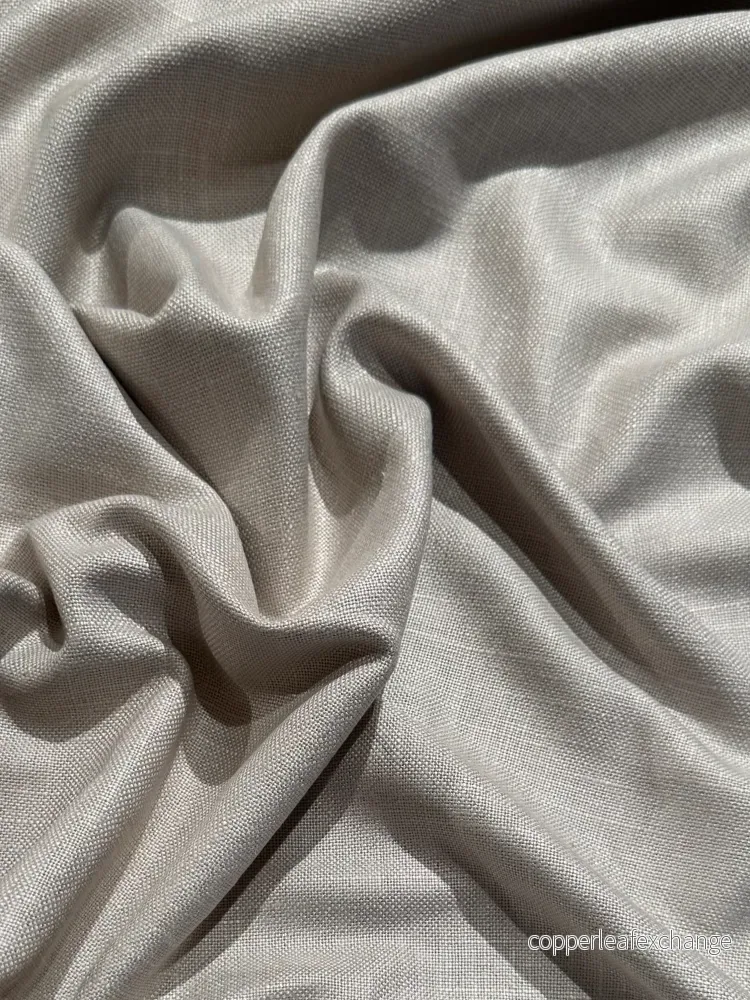 Viscosa Lino - Furniture fabric, Curtain fabric - Linen, Viscose - Double Width 280 cm - 30,000 MD - Silver gray - Bild 2