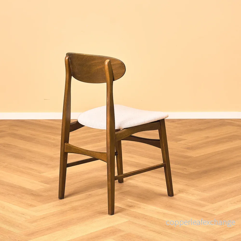 Svenska matstolar i teak och bok, modell "Boel" från IKEA - Bild 3