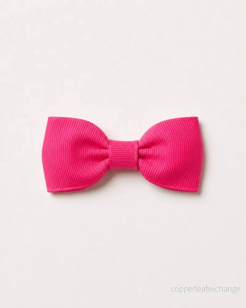 Liten hårrosett, hot pink