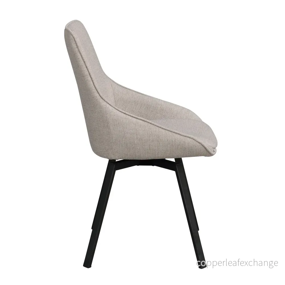 Stol Alison med snurr 2-pack, Beige - Bild 3