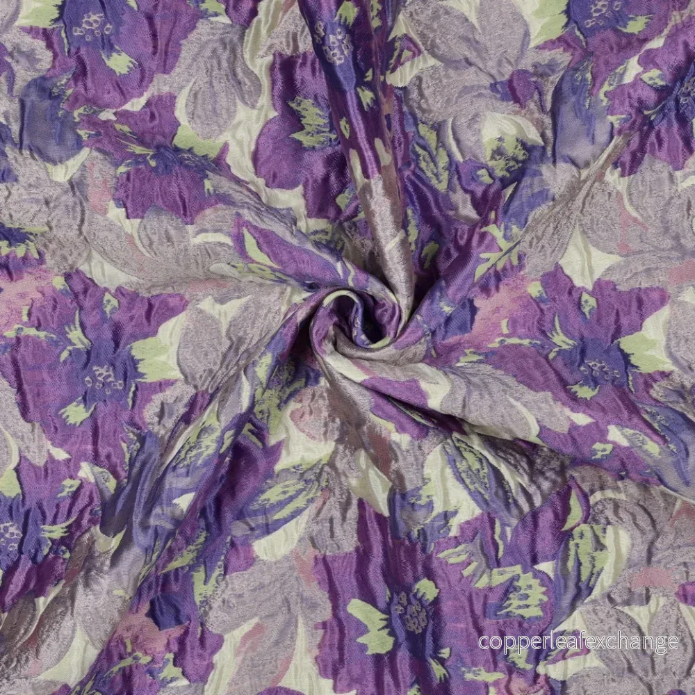 Patterned - Brocade - Floral - Purple - 28.001 - Bild 3