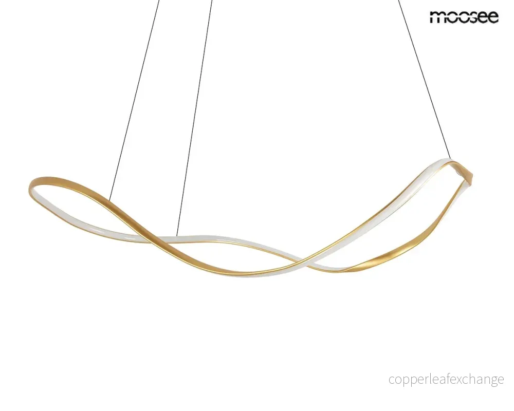 Taklampa MOOSEE – WAVES 100 guld