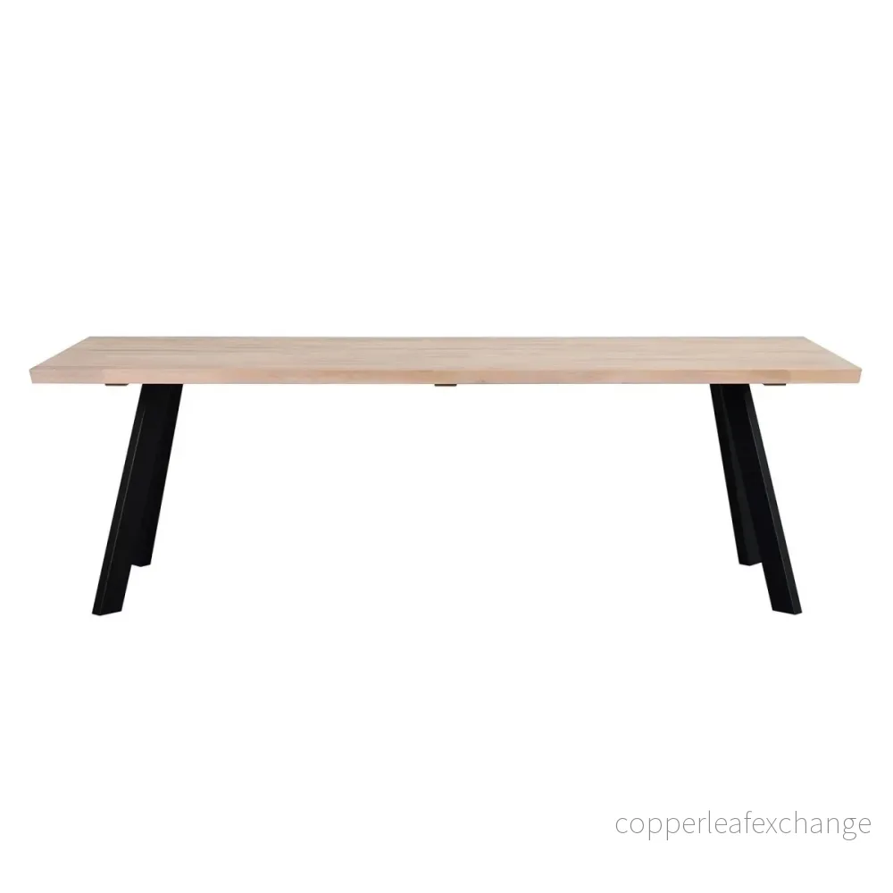 Matbord Fred, Vitpigmenterad ek - Bild 2