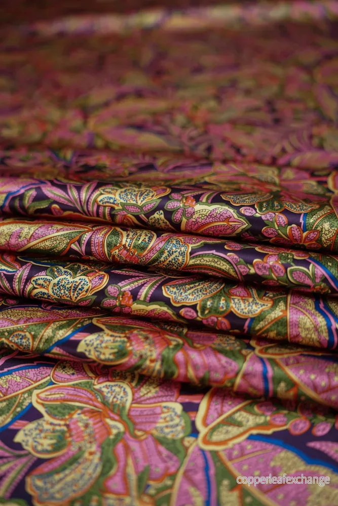 Liberty – Belgravia Silk Satin – Hawaiian Pailsey (C)