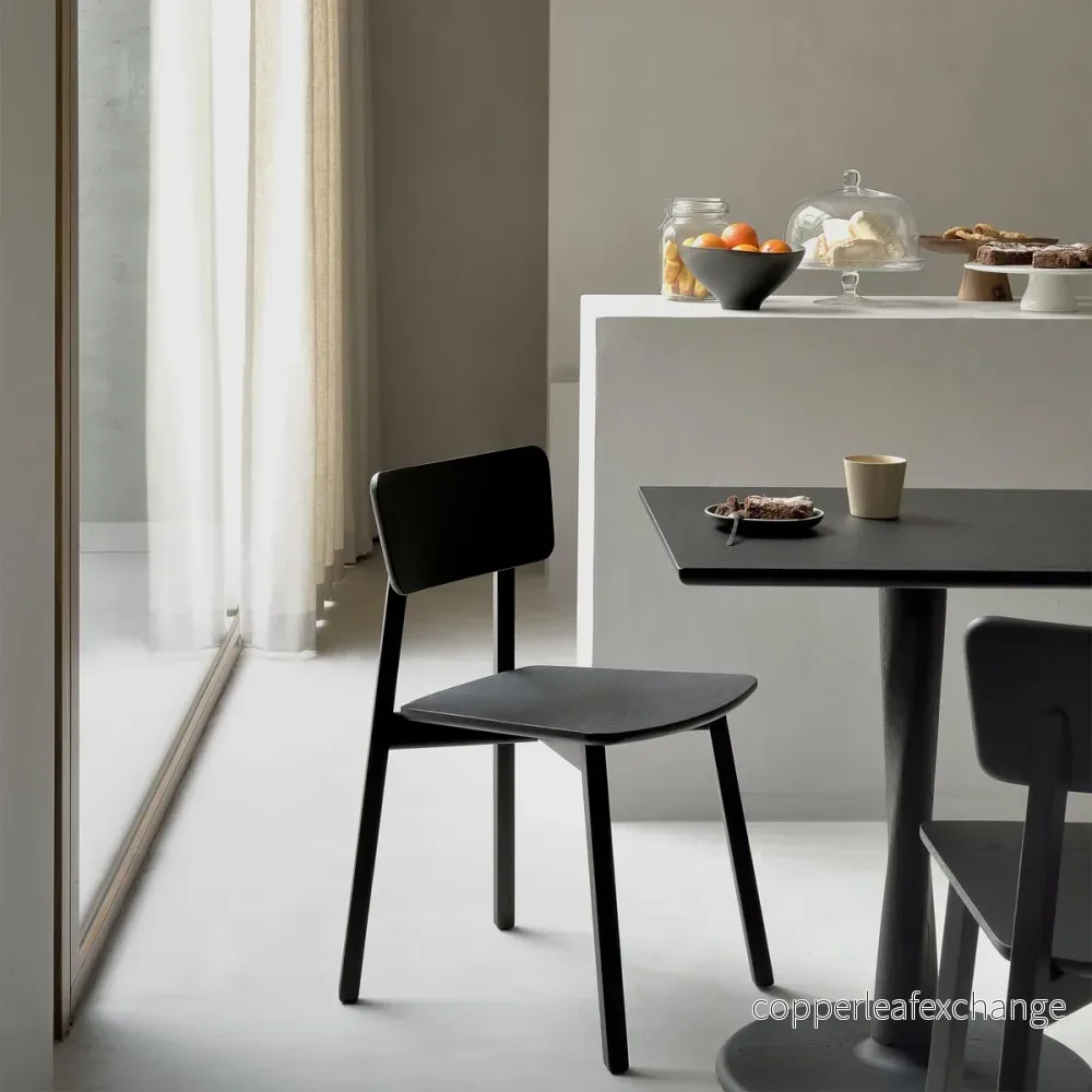 Matstol Casale, Svartlackad Ek - Bild 2