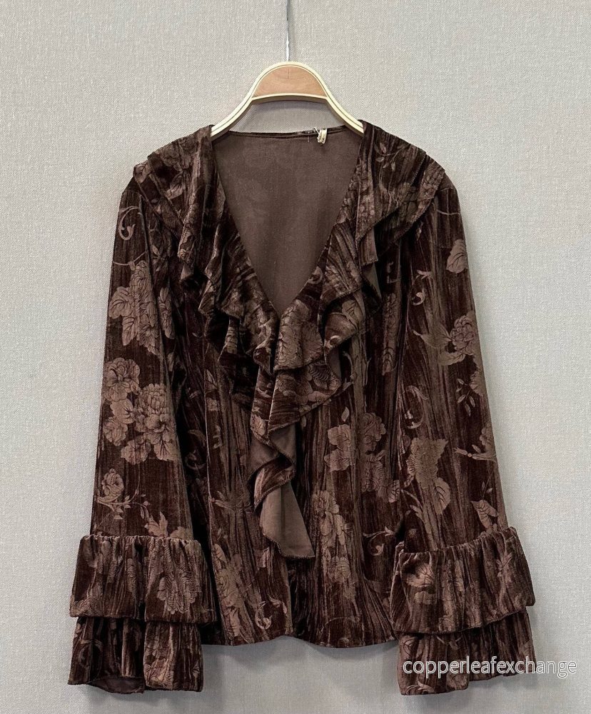 Emma Sammetsblus Espresso/Brun - Bild 2