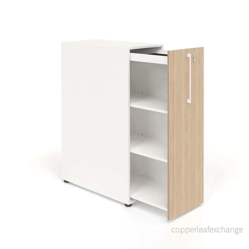 Skåp Boxi m utdragbar hyllsektion, låsbart, pennlåda H1200xB800xD420 Skåp Boxi m utdragbar hyllsektion, låsbart, pennlåda H1200xB800xD420