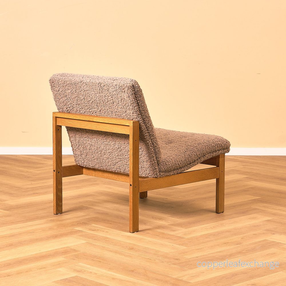 Danska fåtöljer/lounge-stolar i massiv ek av Ole Knudsen för France & Son - Bild 3