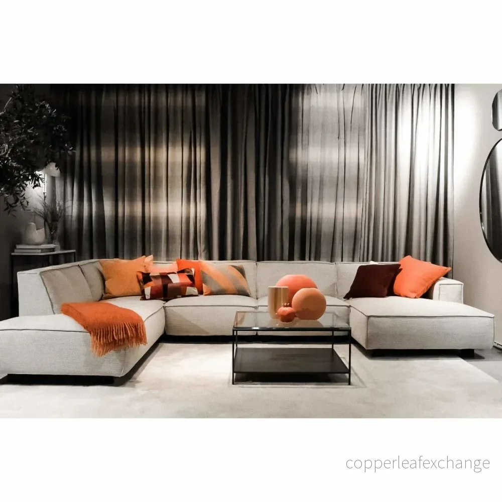 Modulsoffa Vesta, Melange Silver