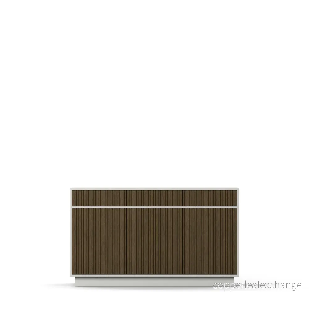 Line Burned Walnut Skänk 3 Dörrar Hög Line Burned Walnut Skänk 3 Dörrar Hög