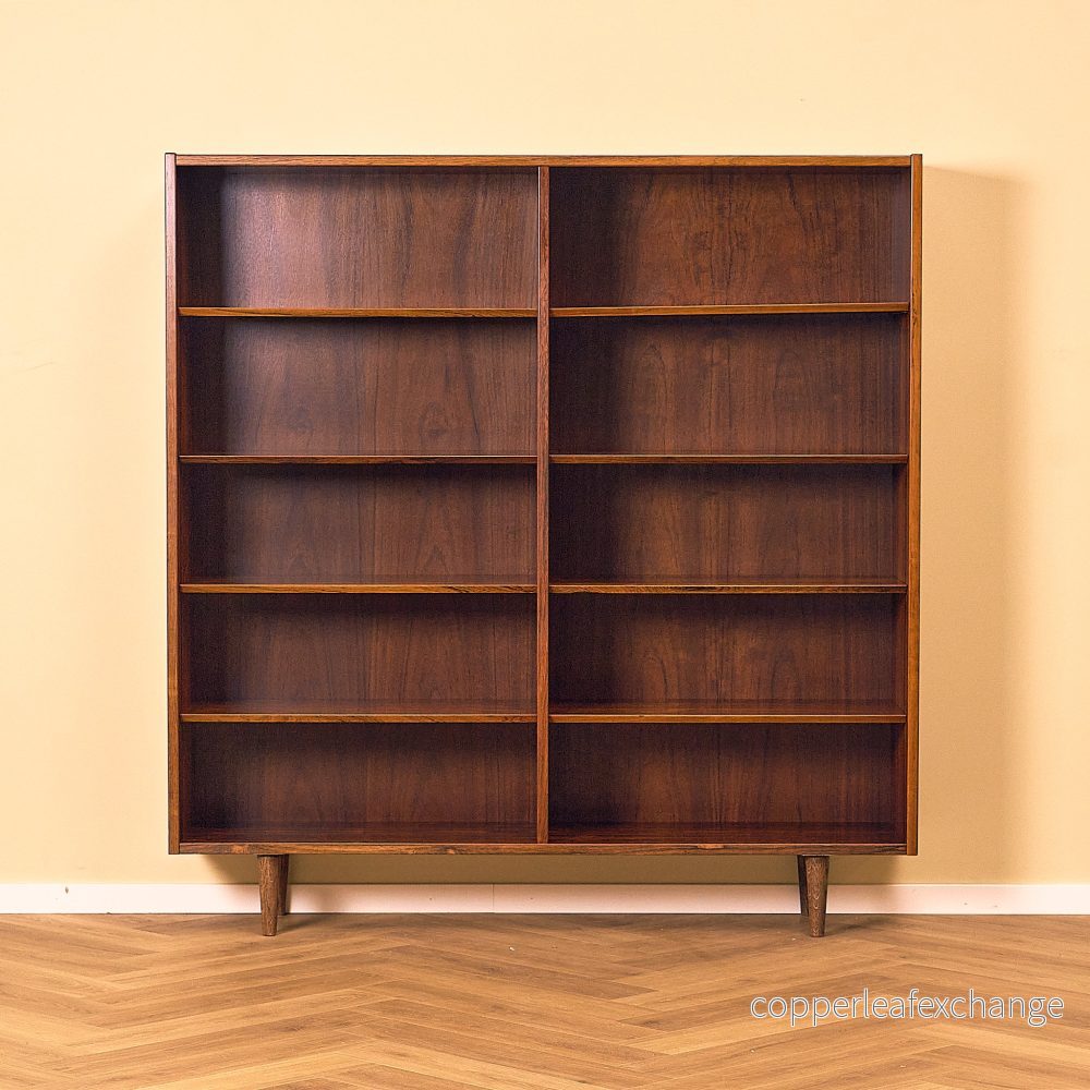 Danish bookshelf in Santos rosewood by Poul Hundevad for Poul Hundevad and Co.