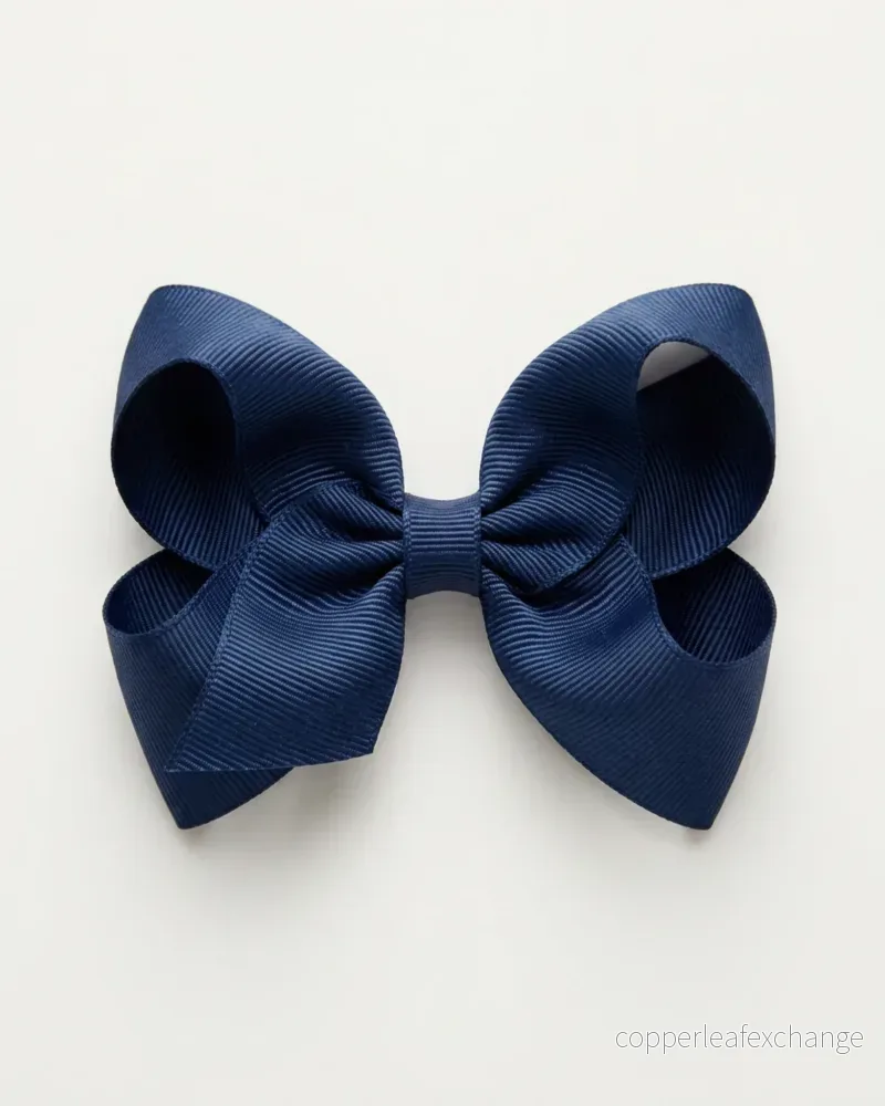 Mellanstor hårrosett, Navy blue Mellanstor hårrosett, Navy blue