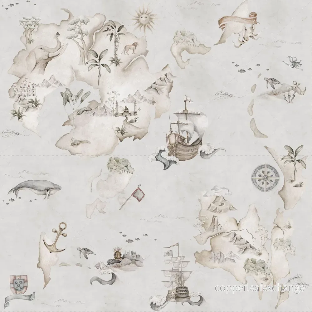 Map Stories From The Sea tapet – Dekornik Map Stories From The Sea tapet – Dekornik