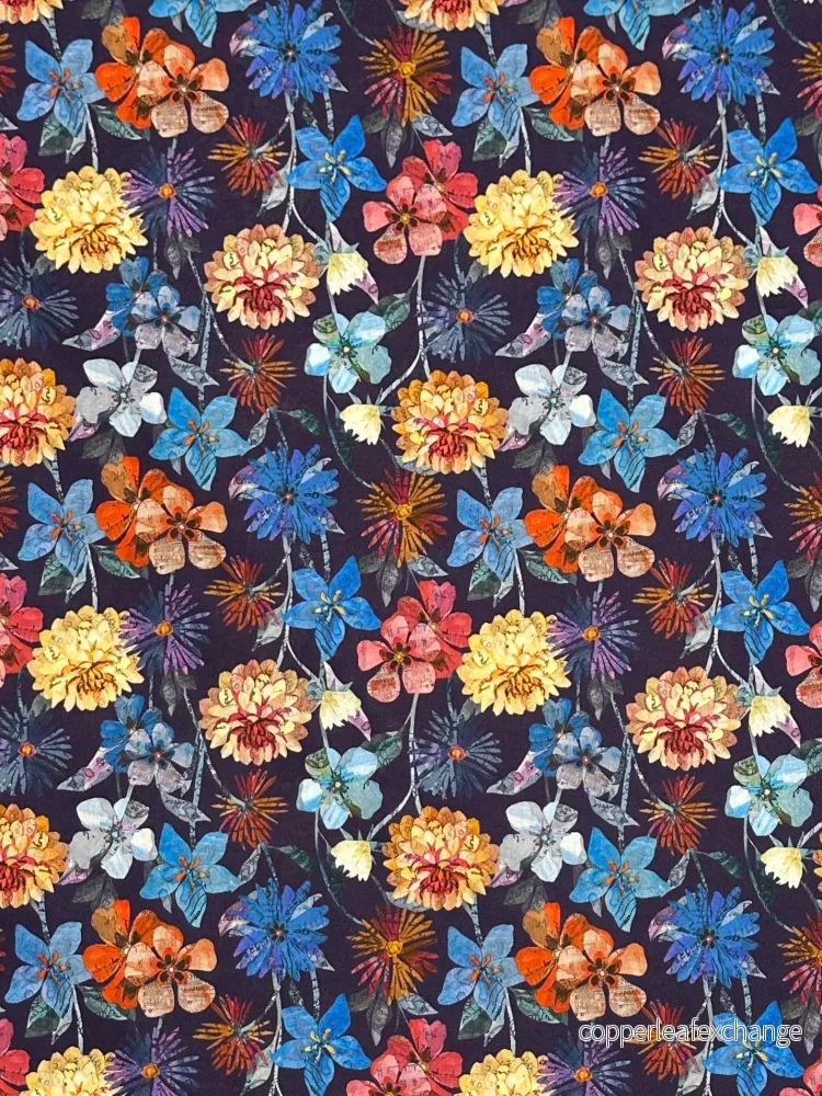 Liberty Tana Lawn Floral Letters (A) Liberty Tana Lawn Floral Letters (A)