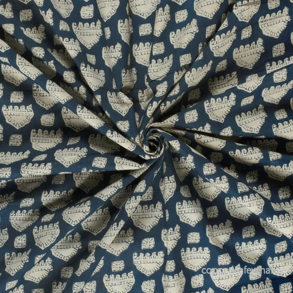 Cotton – Voile – Patterned – Batik – Abstract – Indigo – 50/006 Cotton – Voile – Patterned – Batik – Abstract – Indigo – 50/006