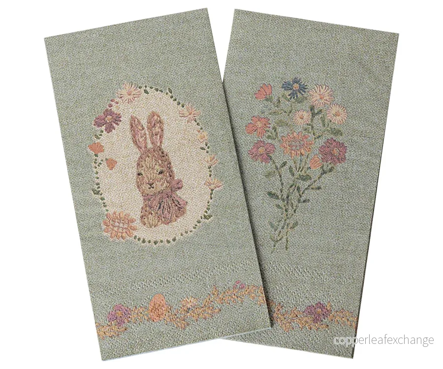 Maileg – Servetter till påsk, Lapin de Pâques påskservetter, grön / rosa, pappersservetter, 20 st Maileg – Servetter till påsk, Lapin de Pâques påskservetter, grön / rosa, pappersservetter, 20 st