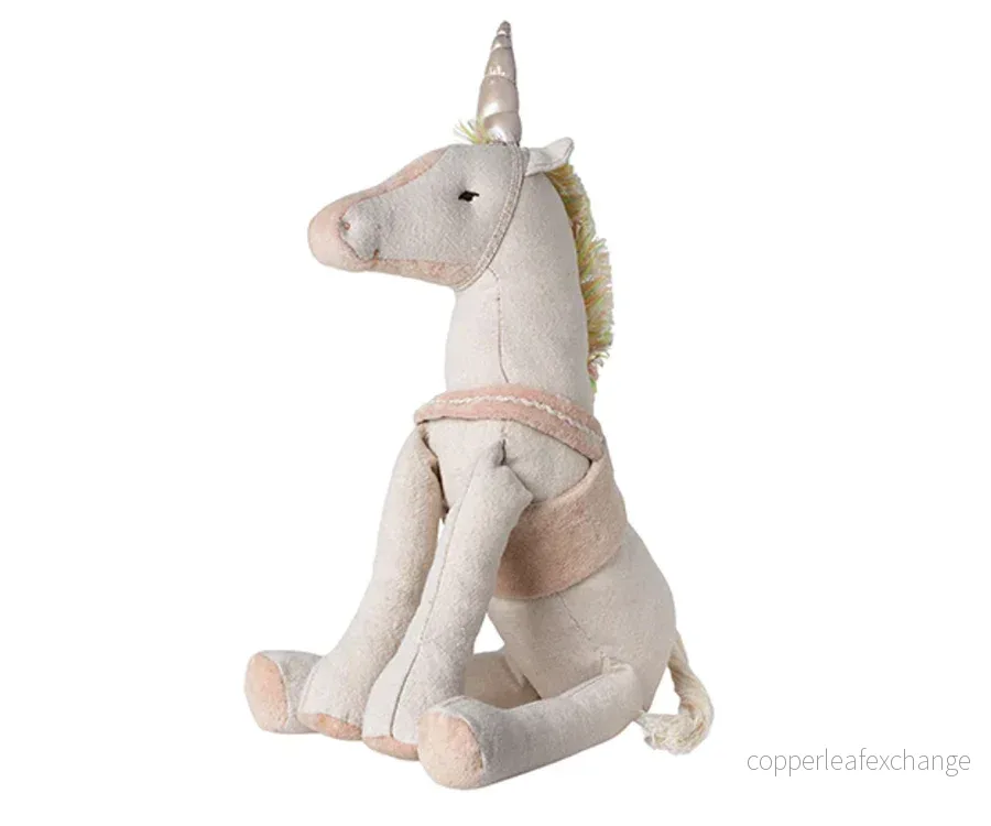 Maileg – Enhörning gosedjur, unicorn med koppel (slutsåld kollektion)