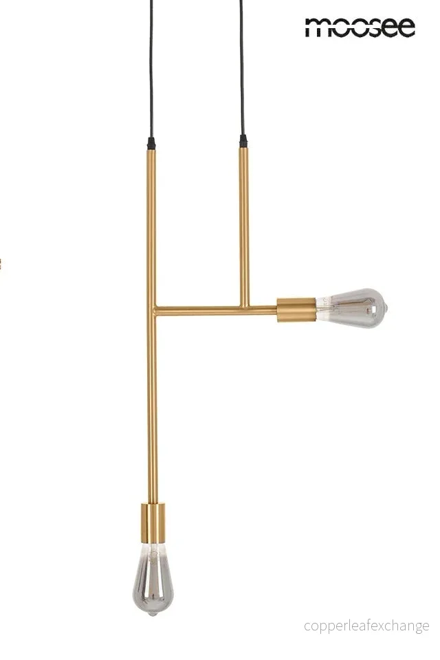 Taklampa MOOSEE - RIVA 2, guld