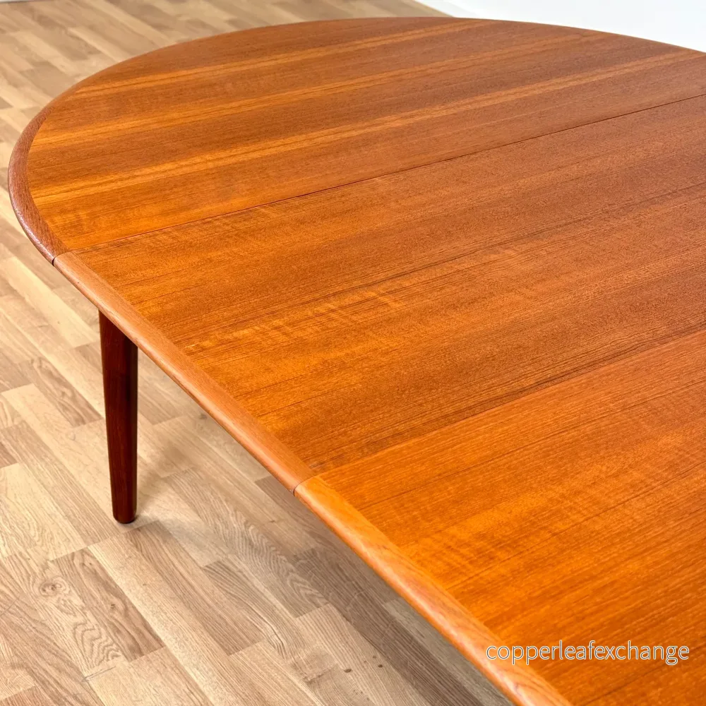 Rund matbord i teak, modell 62 från Sorö Stolefabrik, 1950-60-tal, Danmark - Bild 3