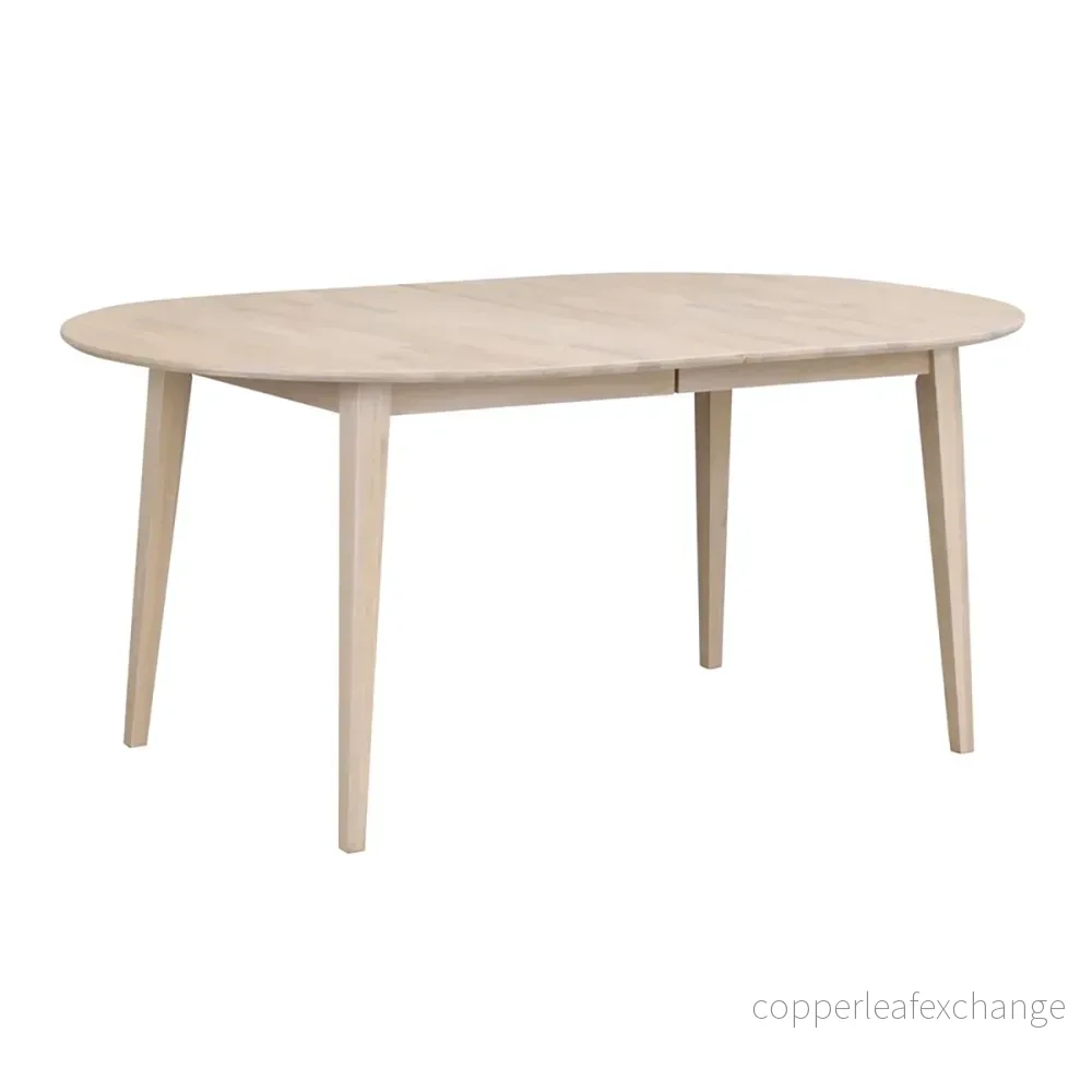 Matbord Filippa oval, vitpigmenterad ek