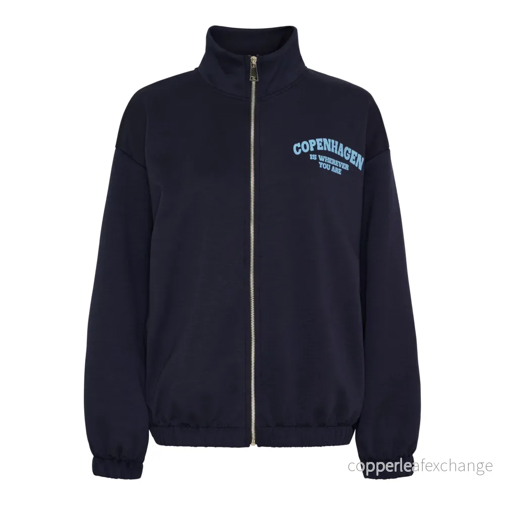 MdcNete Copenhagen Cardigan w ZIP Marine/Blå MdcNete Copenhagen Cardigan w ZIP Marine/Blå