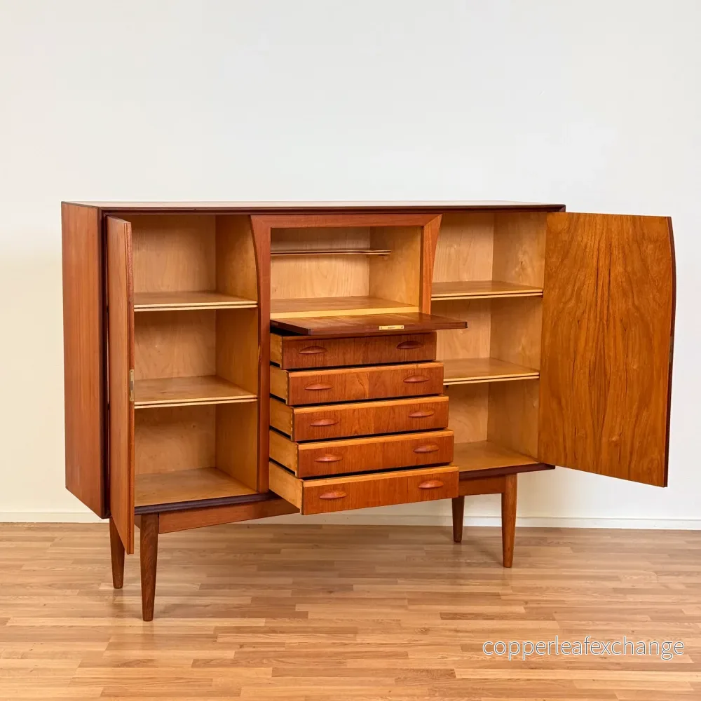 Högskåp i teak av Omann Jun, 1950-60-tal, Danmark - Bild 3