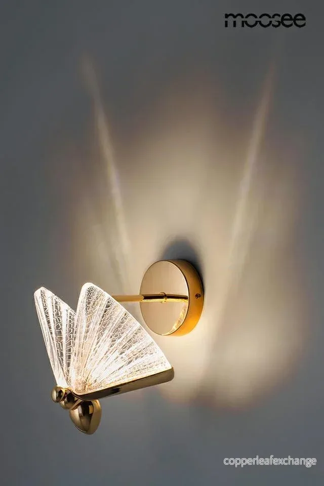 Vägglampa MOOSEE - BUTTERFLY M, guld - Bild 2