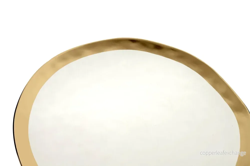 Tallrik KARE DESIGN - BELL, 31 cm, vit/guld - Bild 3
