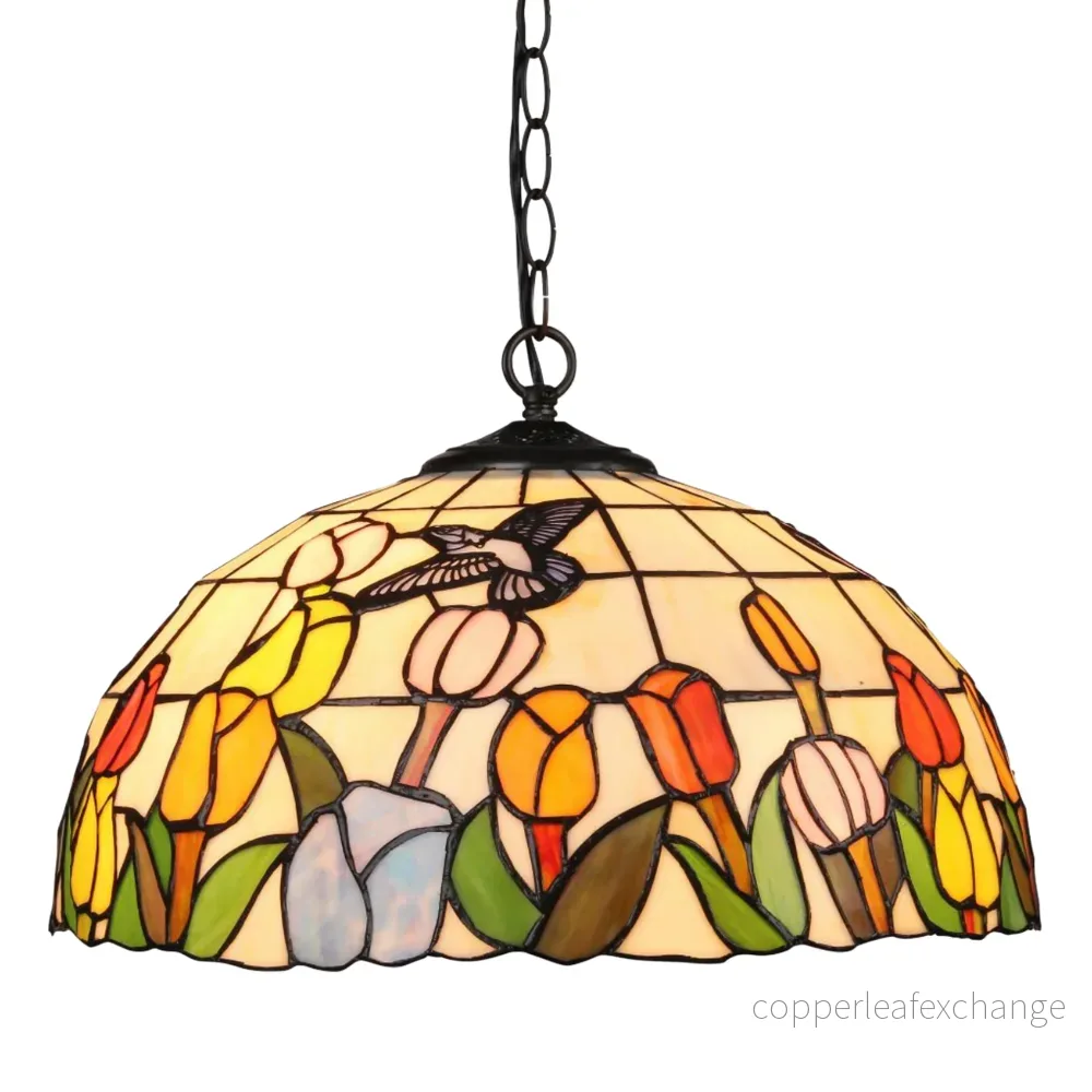 TULPANER Tiffany Taklampa. Diam 41cm