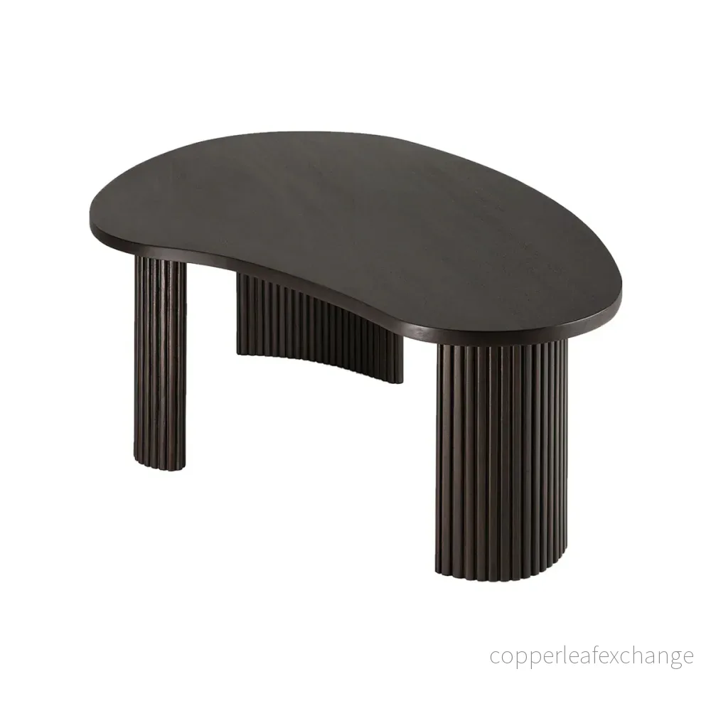 Soffbord Boomerang, Mörkbrunlackad Mahogny (fler storlekar) - Bild 3