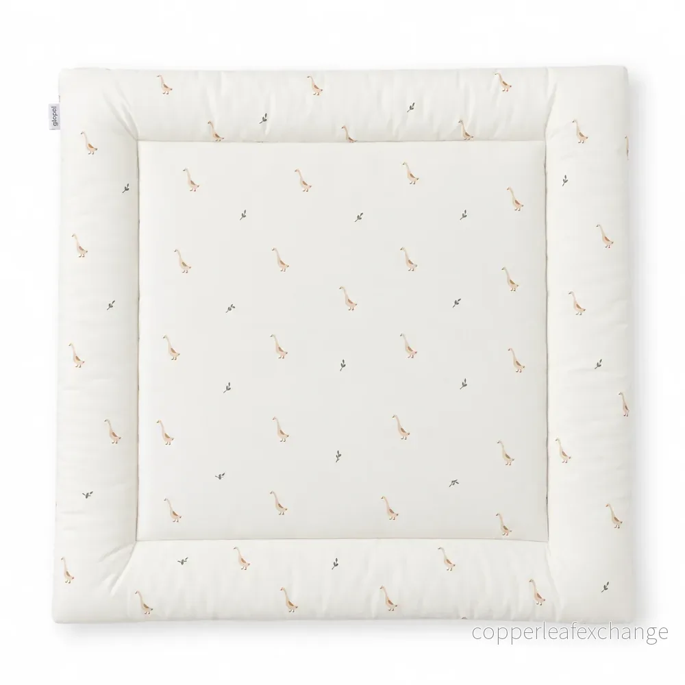 Lekmatta baby i ekologisk bomull – Farm 100 × 100 cm