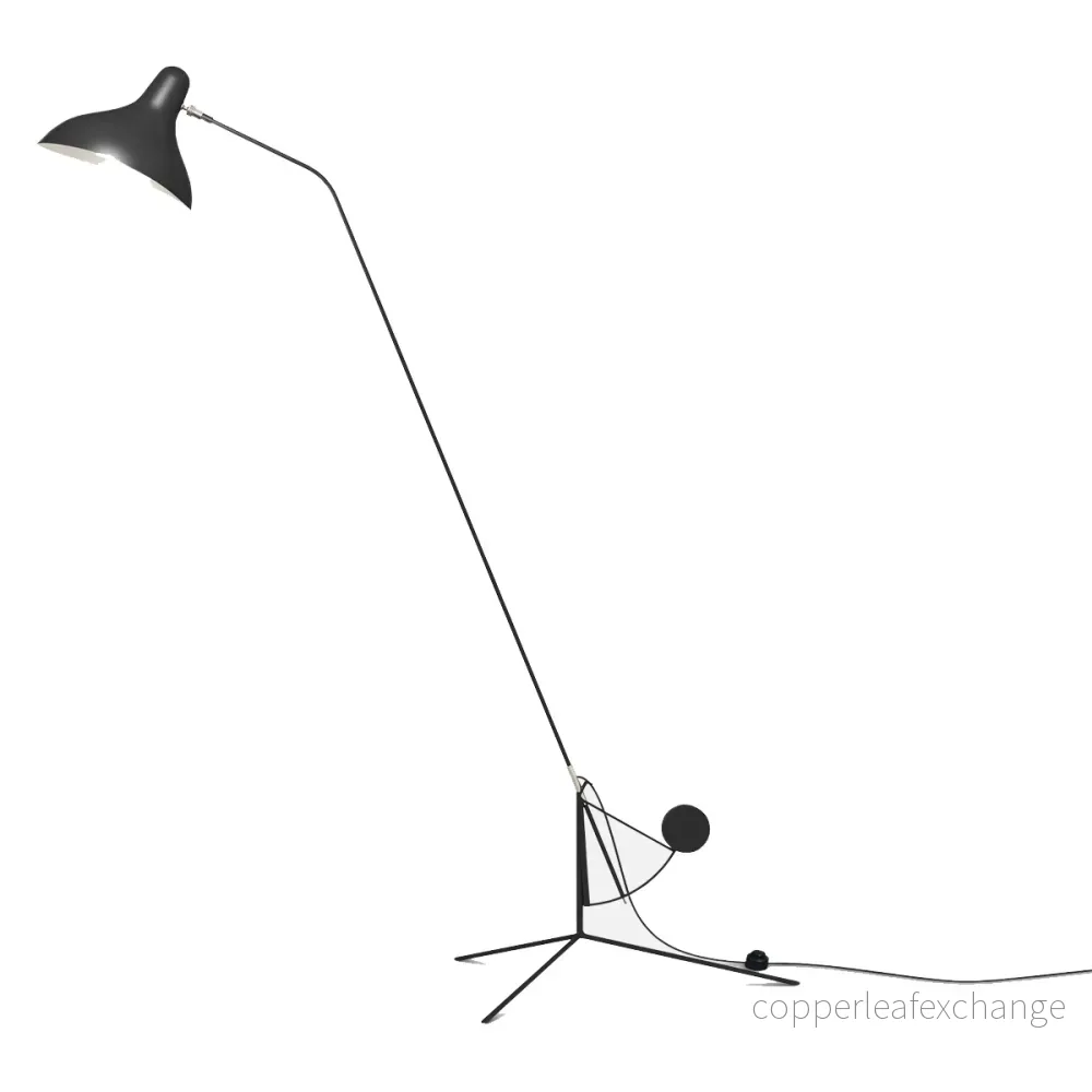 Golvlampa Mantis BS1, Svart