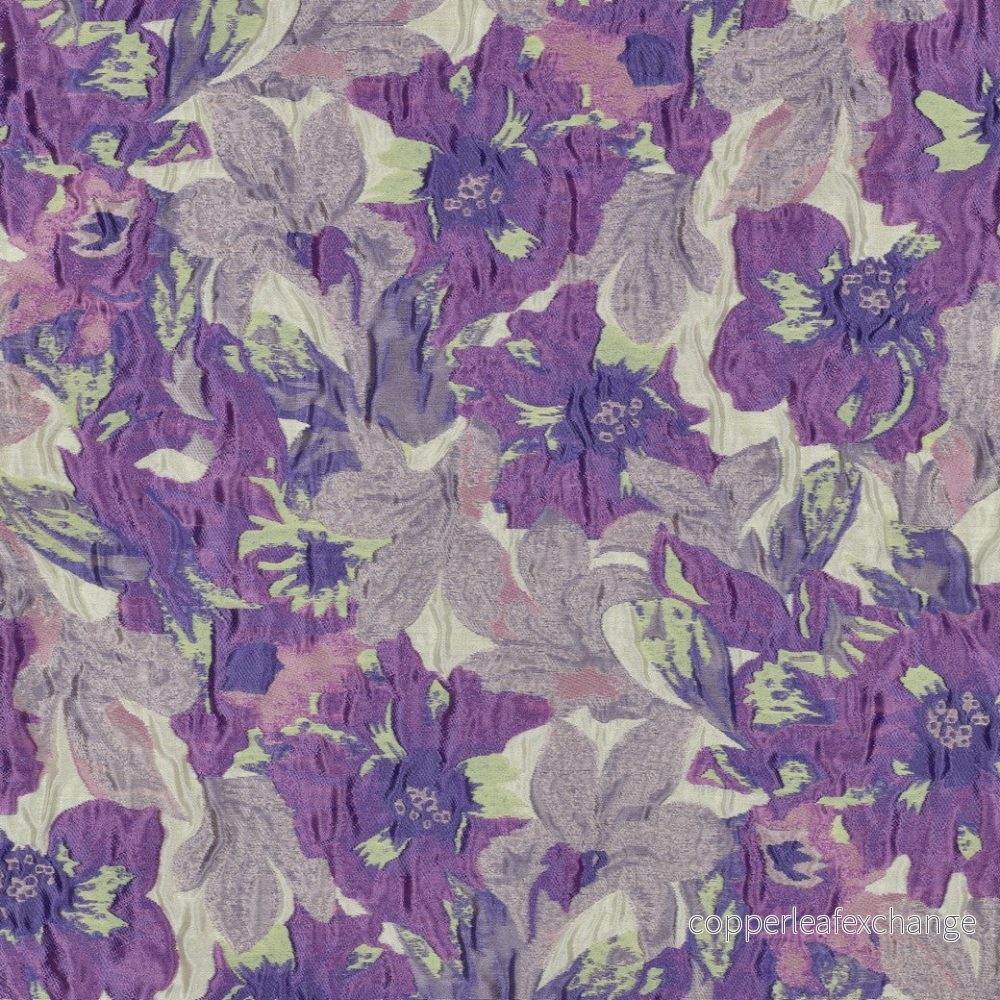 Patterned – Brocade – Floral – Purple – 28.001