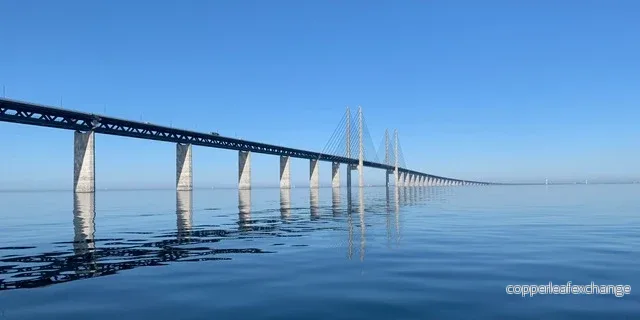 Bron & Sundet norrifrån, Art Print 120 x 60 cm i färg, välj print på aluminium eller akrylglas Bron & Sundet norrifrån, Art Print 120 x 60 cm i färg, välj print på aluminium eller akrylglas