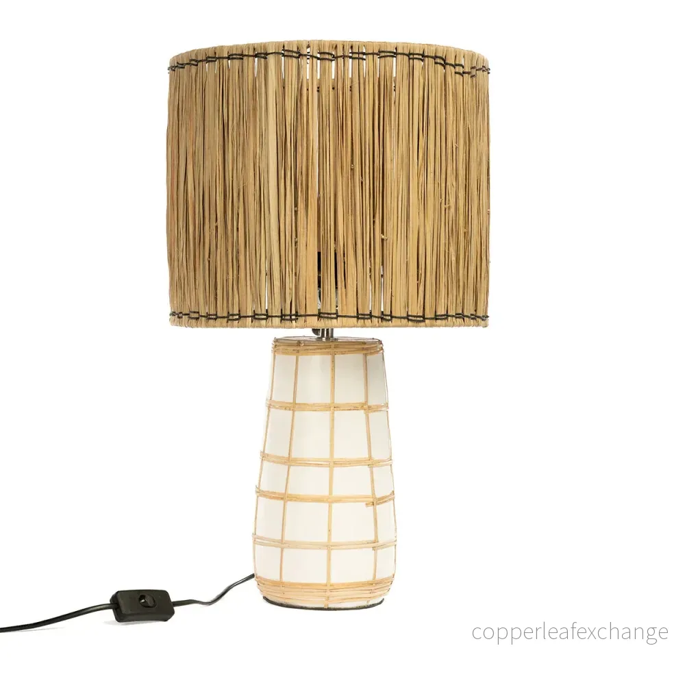 THE MOLOKAI TABLE LAMP – White Natural