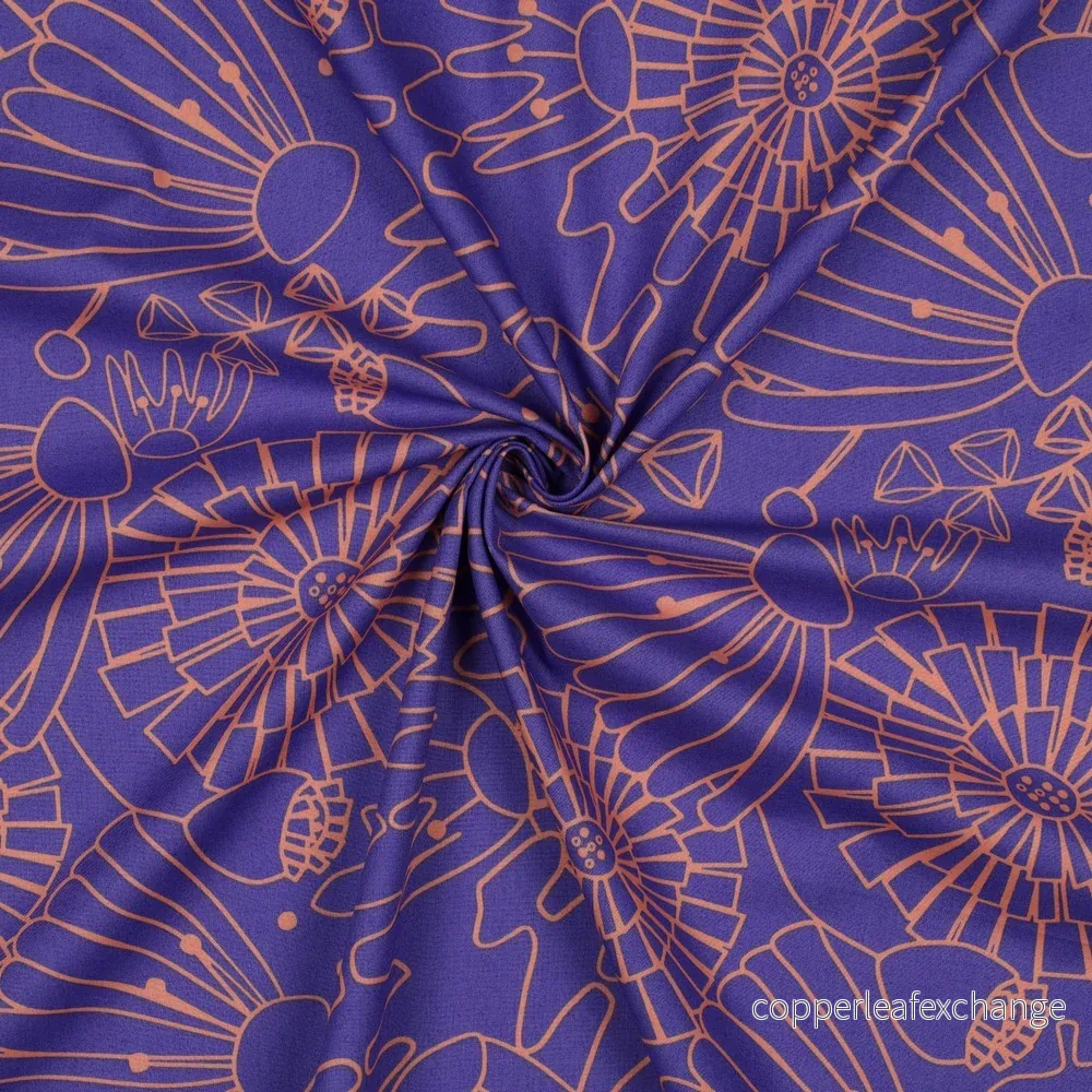 Nerida Hansen - Fine Poplin - Eden - Cotton - Purple - Bild 3