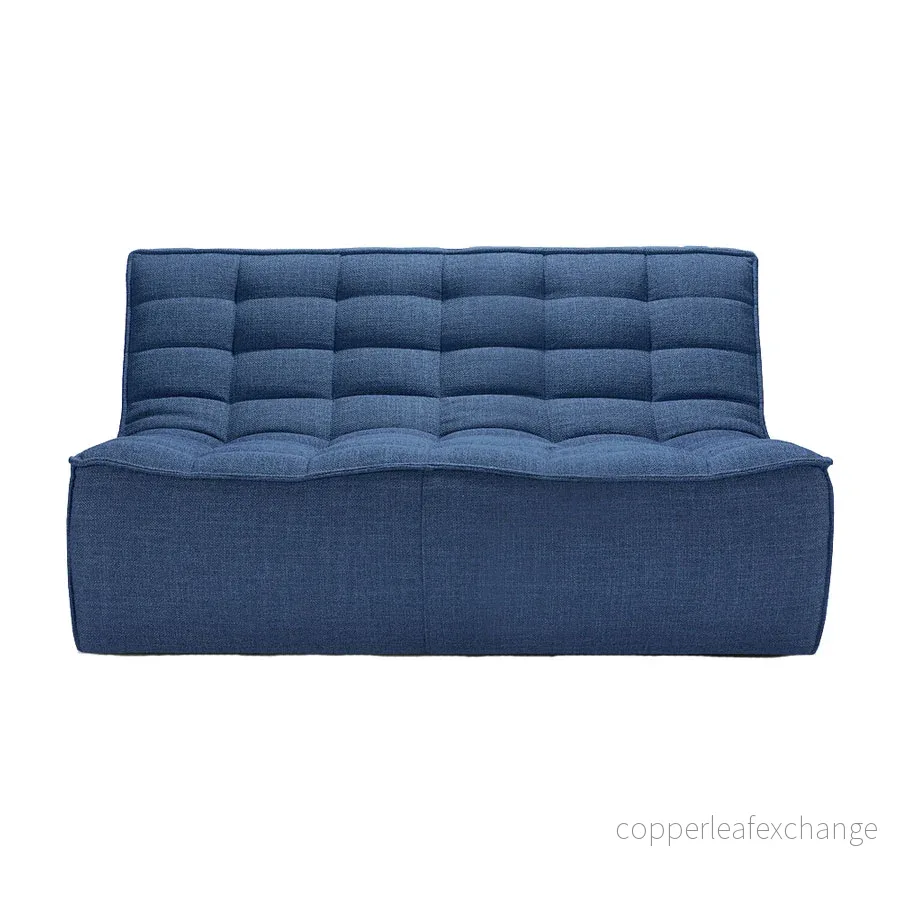 Soffa N701 2-sits, Blå