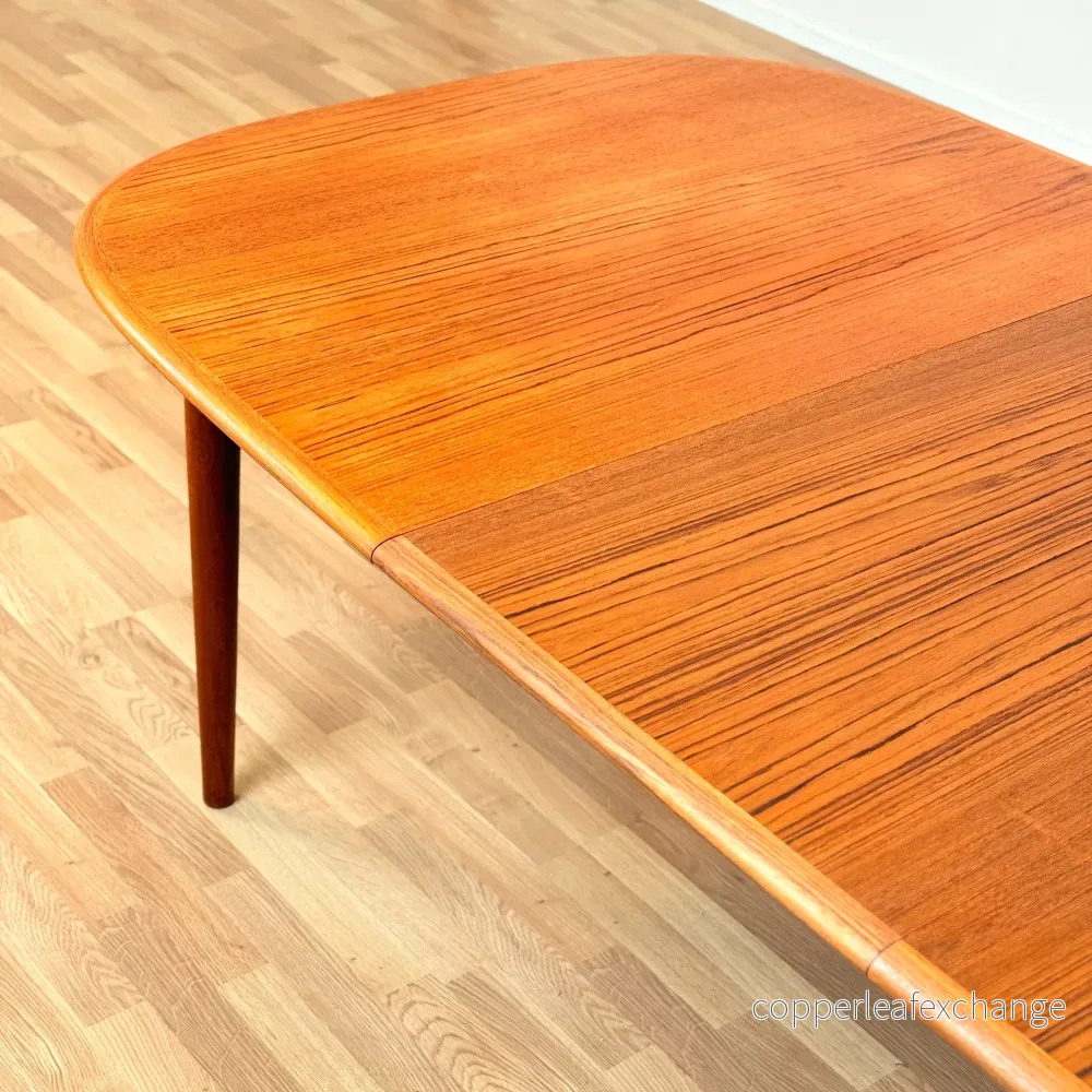 Dansk oval matbord i teak av Skovmand & Andersen - Bild 3