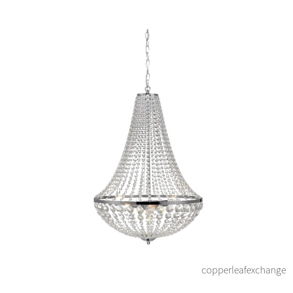 Kristallkrona Ø50/H68 cm – Krom Kristallkrona Ø50/H68 cm – Krom