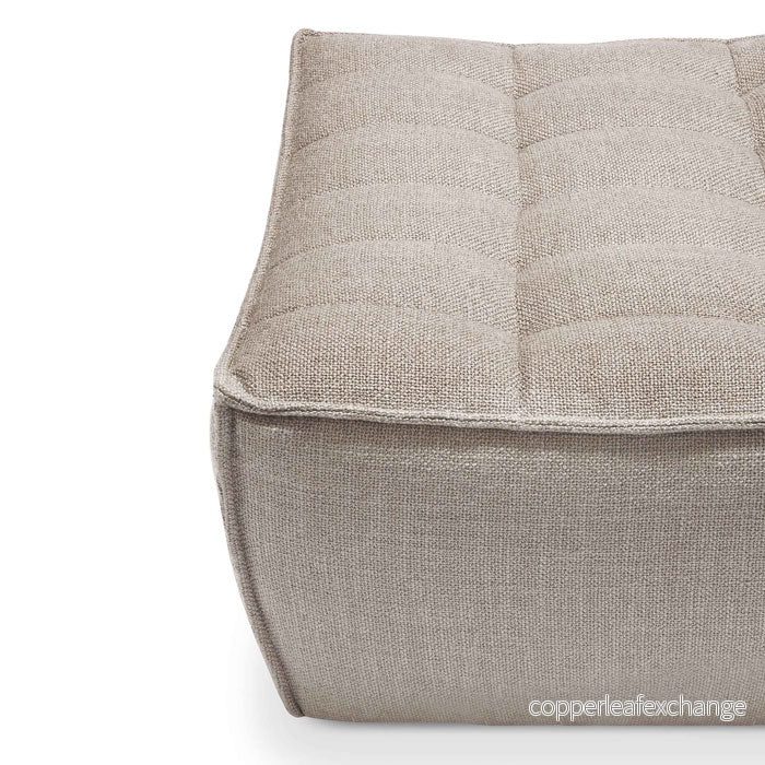 Fotpall N701, Beige - Bild 3
