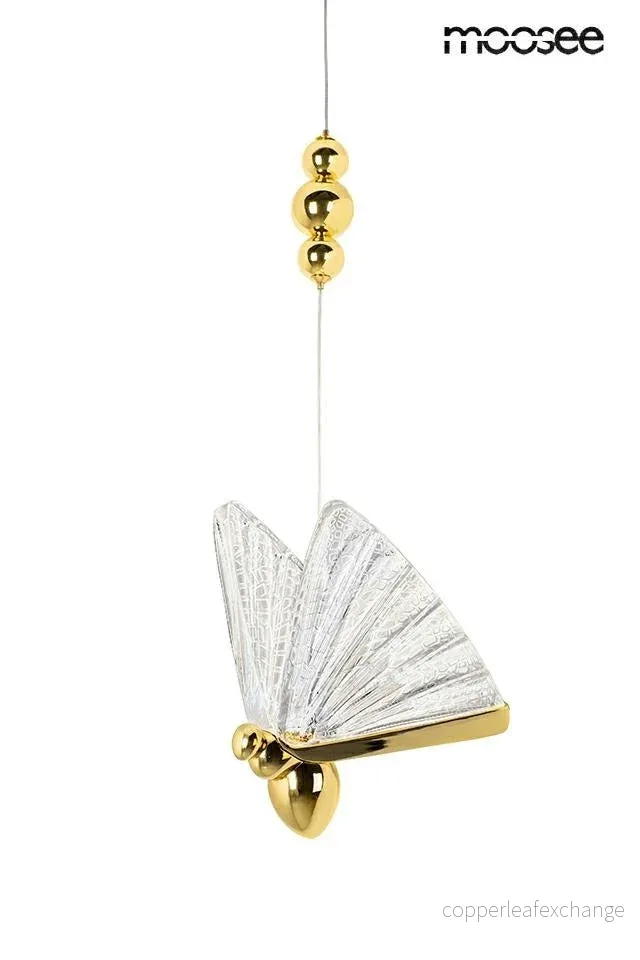 Taklampa MOOSEE - BUTTERFLY M, guld