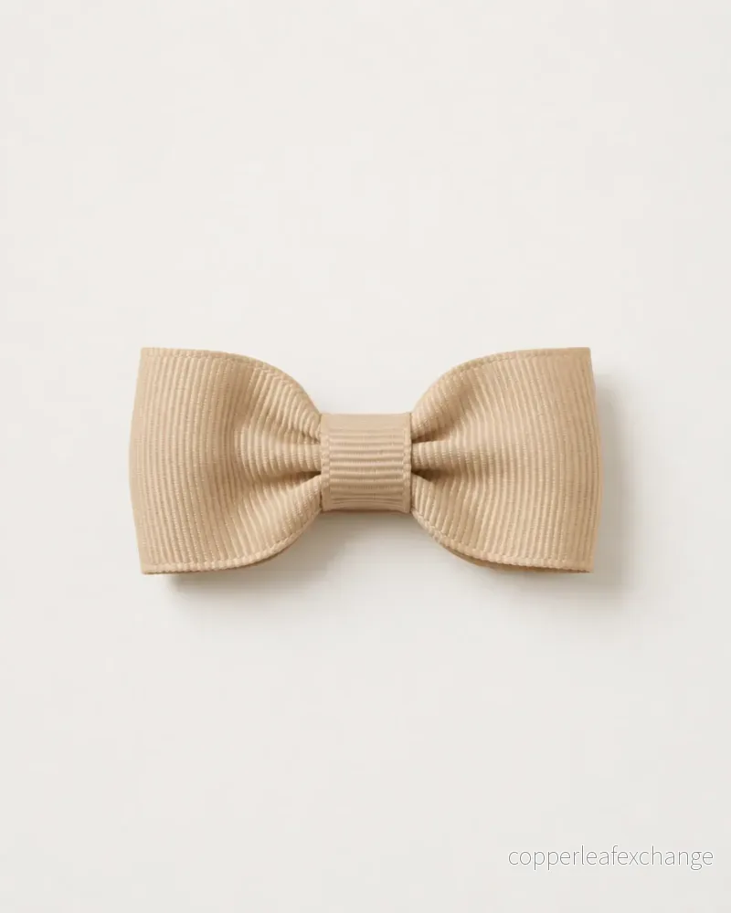 Liten hårrosett, beige