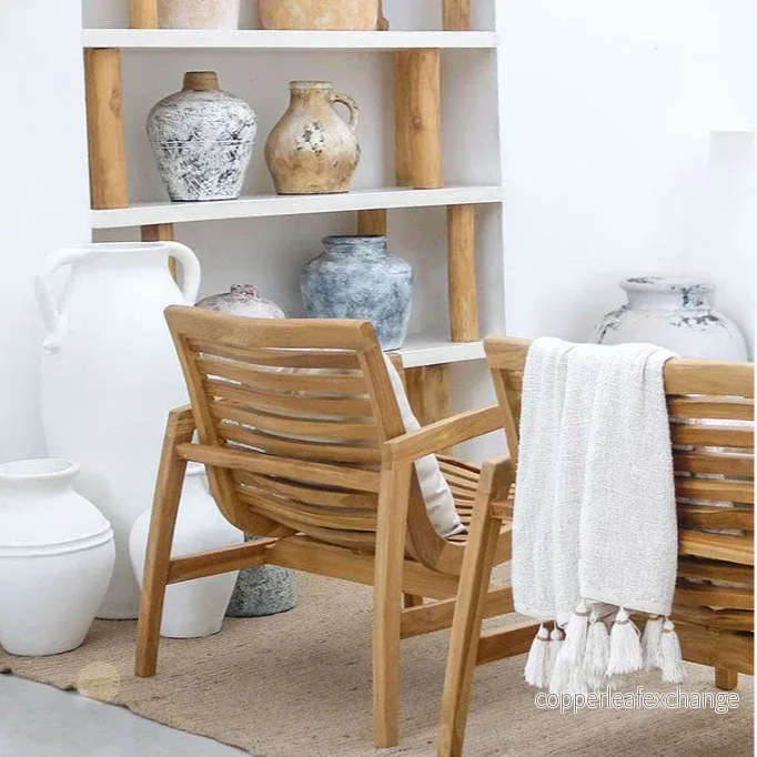 LOVINA TEAK LOUNGE SET – Soffa, 2 Fåtöljer & Soffbord i Teak - Bild 2
