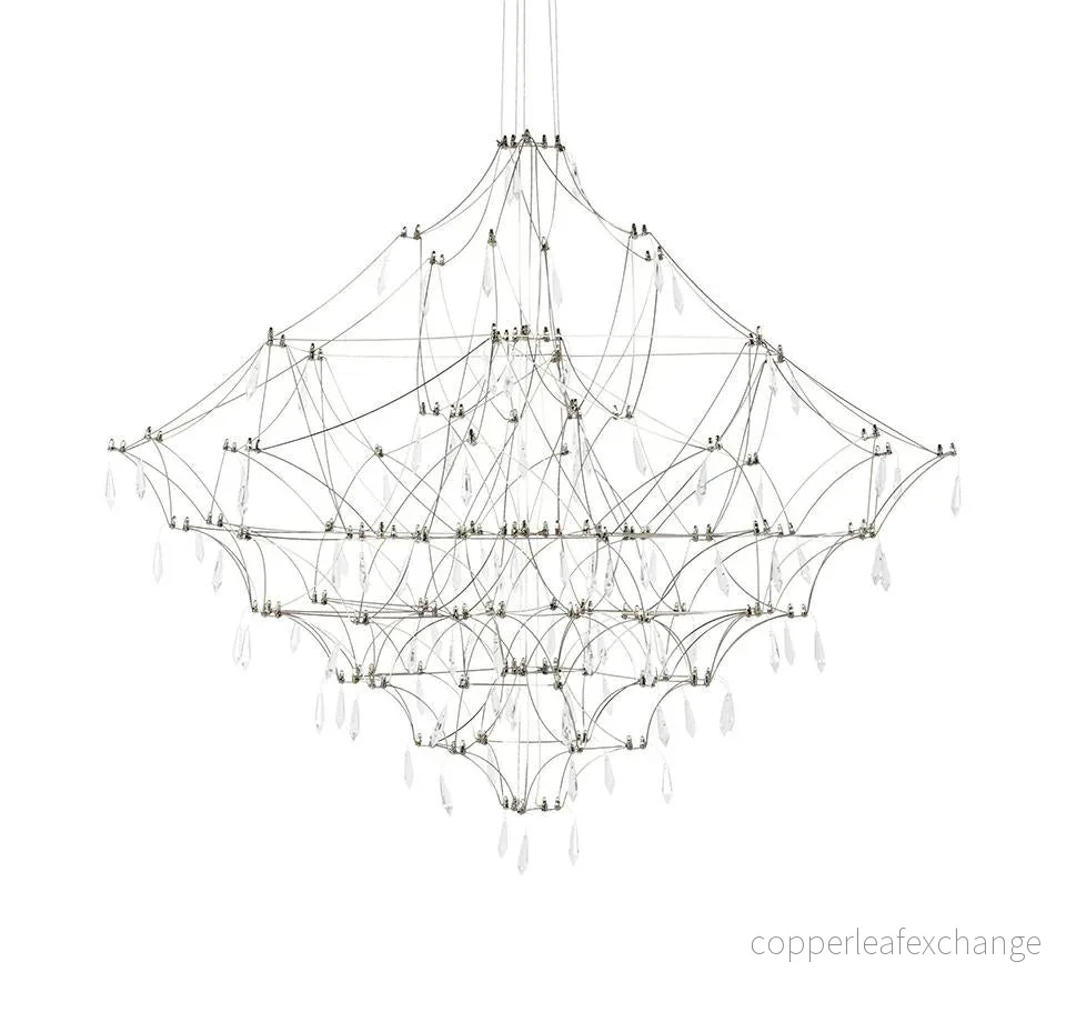 CONSTELATION 100 pendellampa – LED, borstat stål