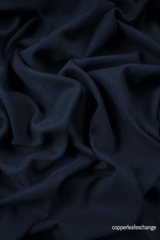 Upholstery fabric – Colin – Plain – Linen, Cotton – MD 29 000 – Navy blue – fg26