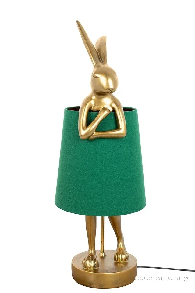 Bordslampa KARE DESIGN - RABBIT, guld/grön, 68 cm - Bild 2
