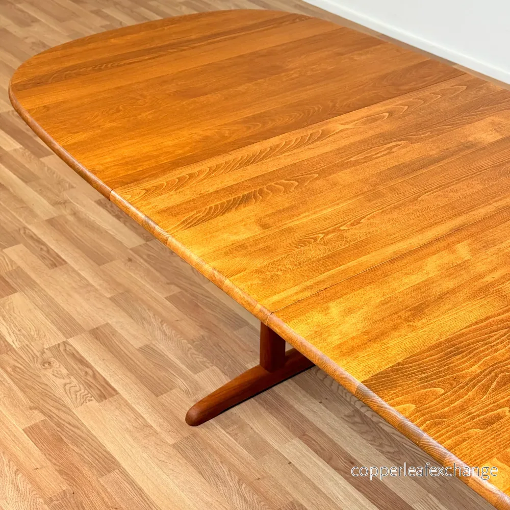 Dansk oval matbord i björkträ från Gangsø - Bild 3