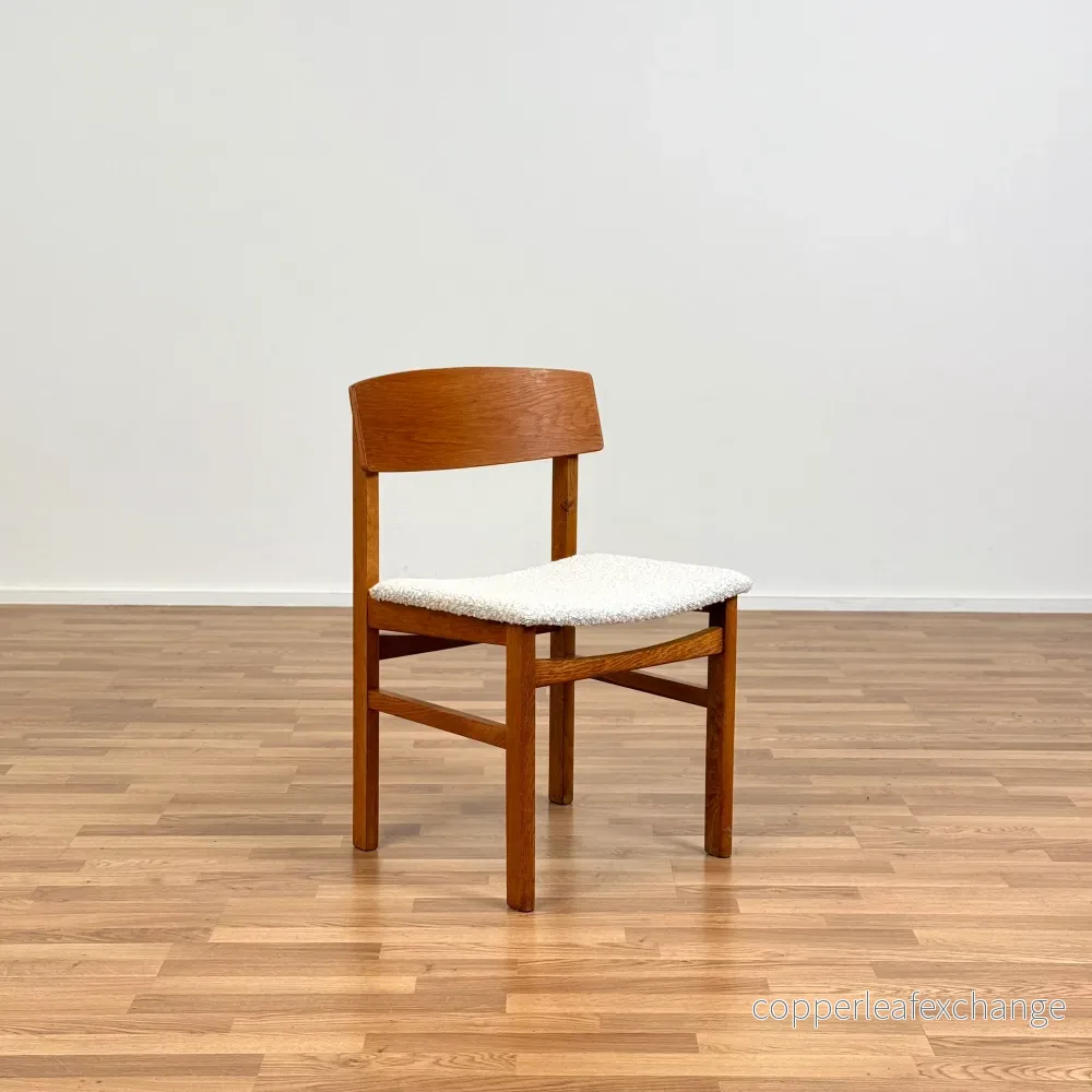 Set om 6 matstolar av teak och bok, 1950-60-tal, Danmark - Bild 2